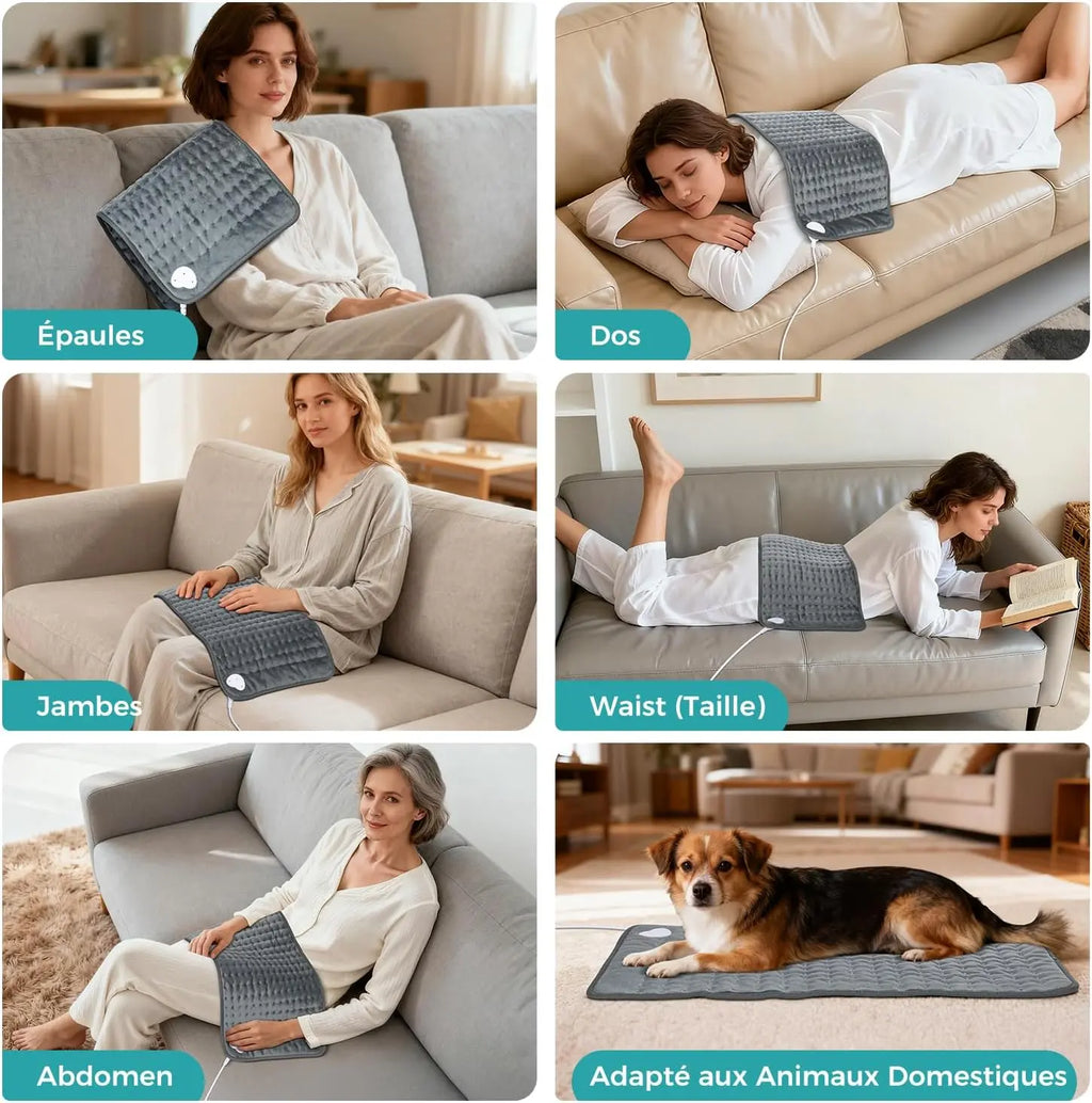 Coussin Chauffant Électrique ShoSens® – Chaleur Ciblée & Détente Instantanée