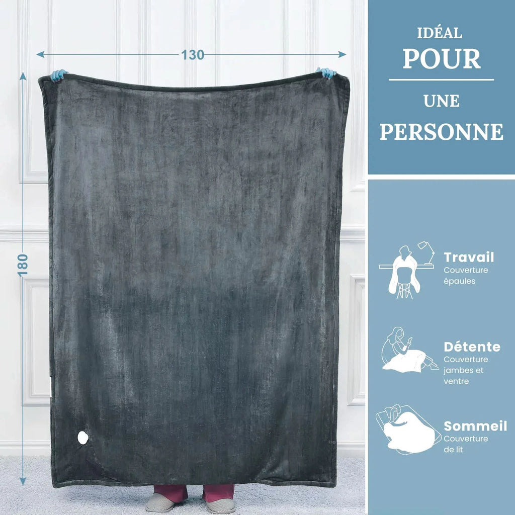 Plaid chauffant douceur instantanée