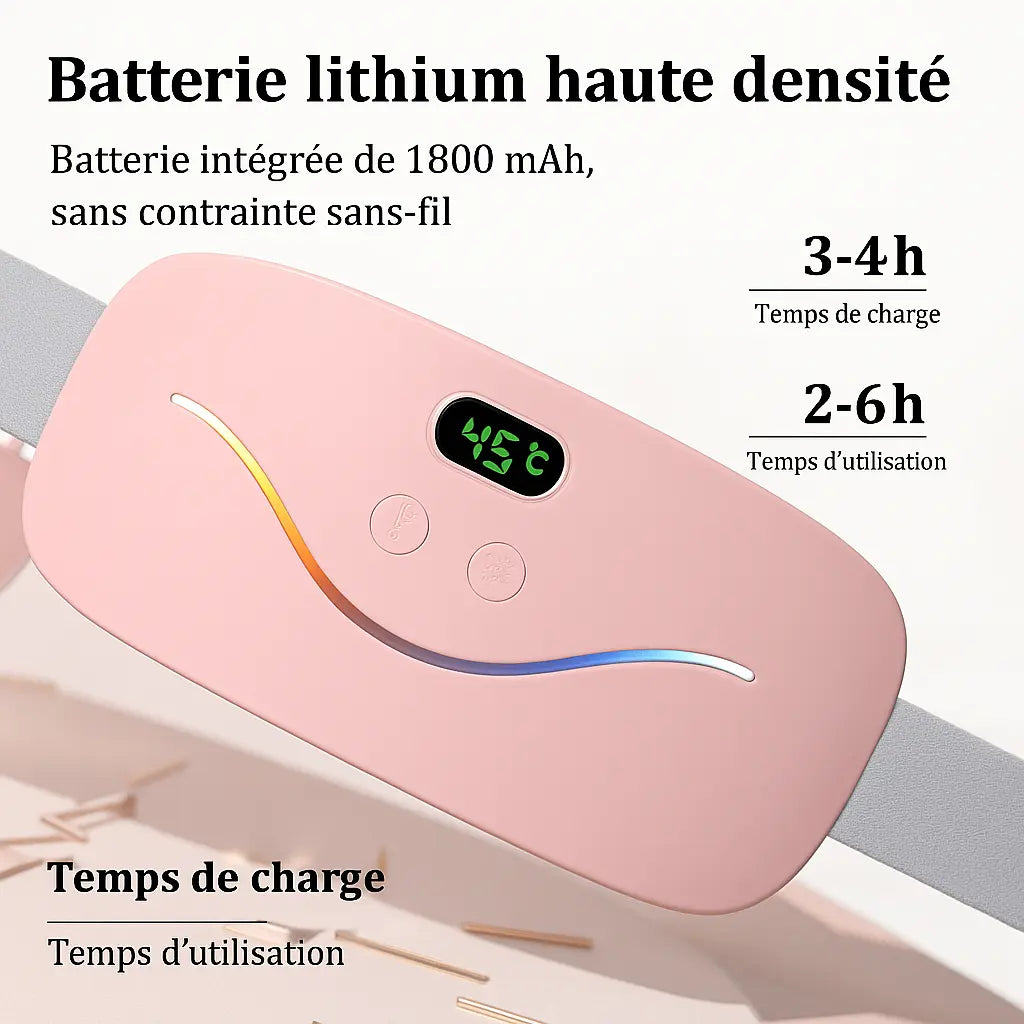 Ceinture chauffante et massante pour un confort instantané