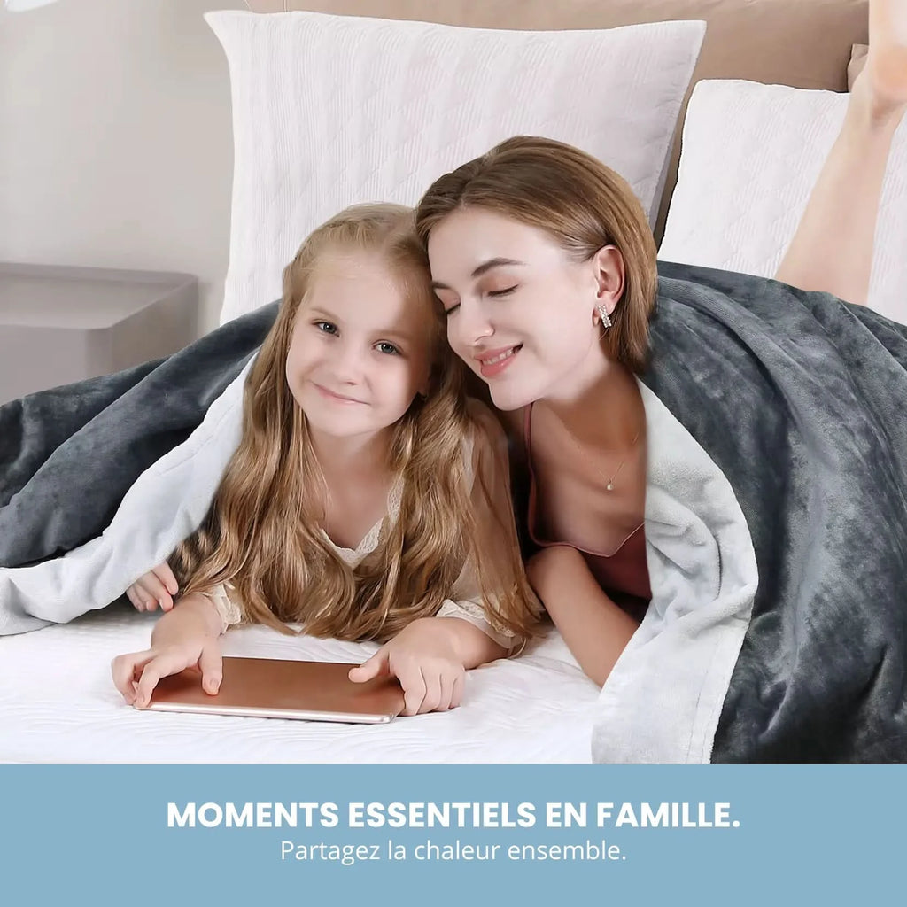 Plaid chauffant douceur instantanée