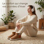 Chaussons Chauffants Sans Fil ShoSens® Chaleur Douce & Liberté