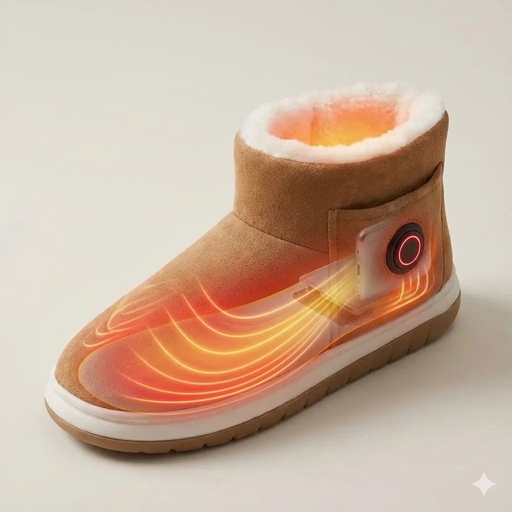 Chaussons Chauffants Sans Fil ShoSens® Chaleur Douce & Liberté