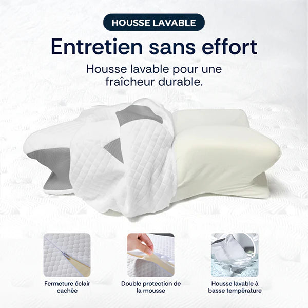 Oreiller ergonomique qui soulage vos cervicales