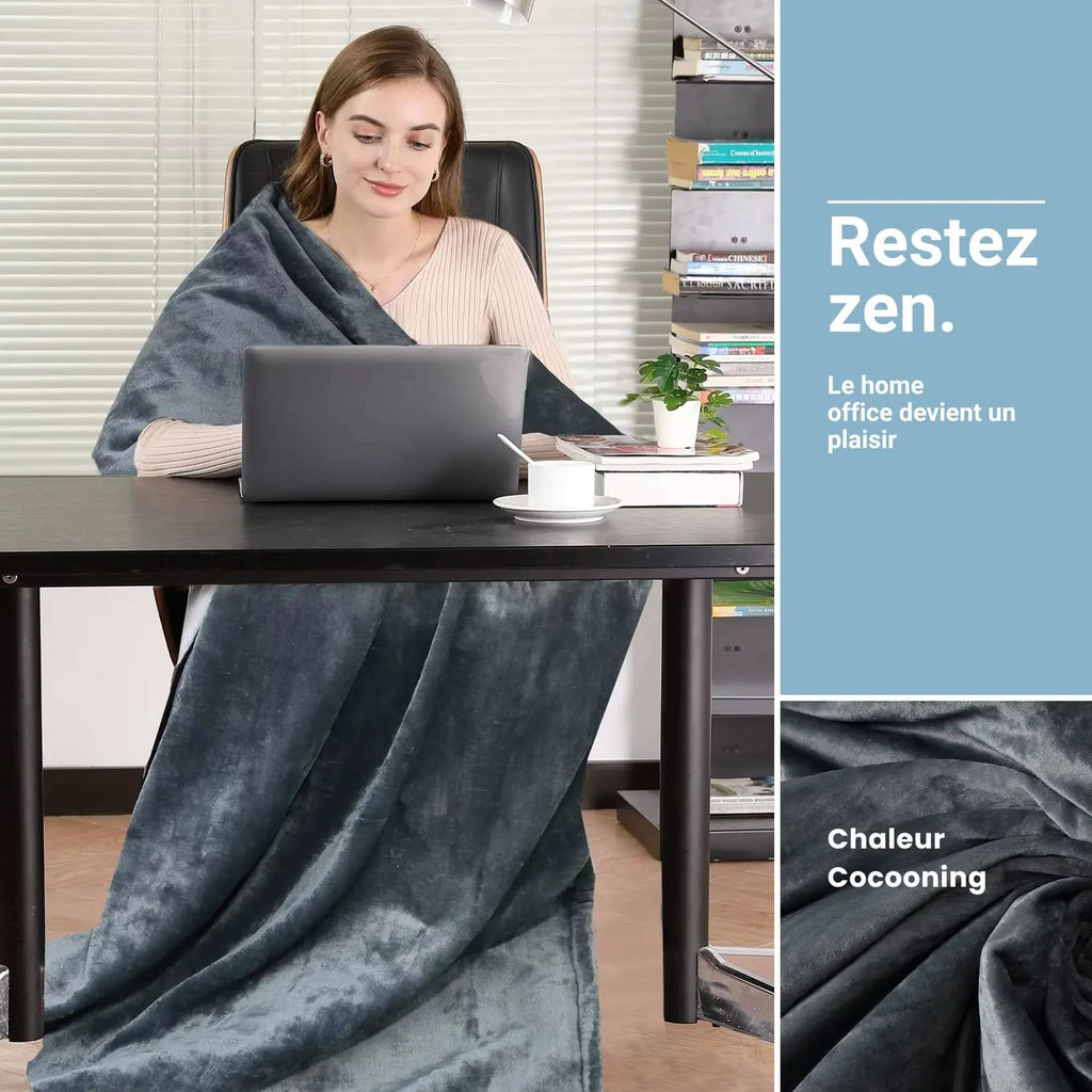 Plaid chauffant douceur instantanée