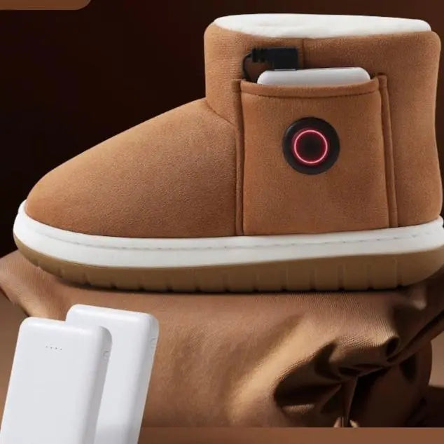 Chaussons Chauffants Sans Fil ShoSens® Chaleur Douce & Liberté