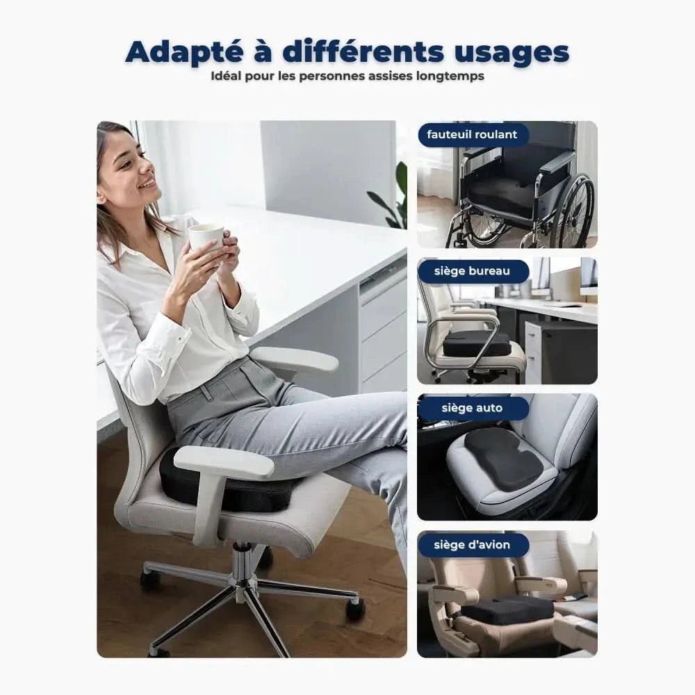 Coussin siège Premium avec gel refroidissant.